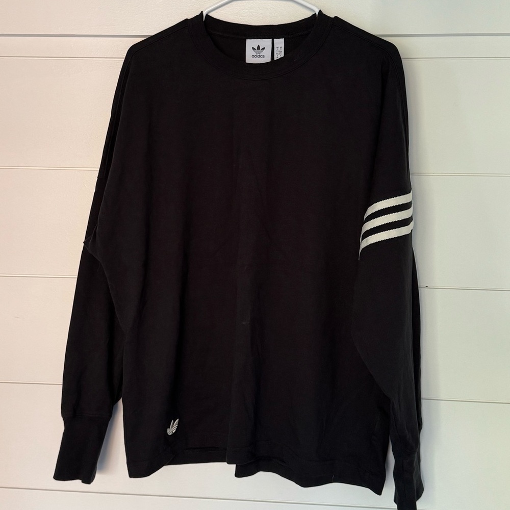 Adidas Black Crew Neck Shirt, Men’s M